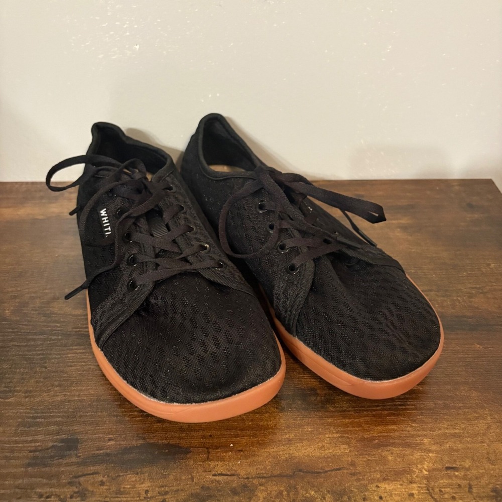 NWOT‎ Whitin Black Mesh Minimalist Barefoot Shoe w/ Brown Sole (Women's 8)